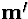 ${\bf m}'$