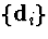 $\{\d_i\}$