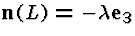 ${\bf n}(L)=-\lambda\i_3$