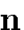 ${\bf n}$