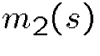 $m_2(s)$