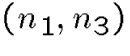 $(n_1,n_3)$