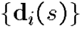 $\{\d_i(s)\}$