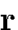 ${\bf r}$