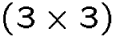$(3\times 3)$