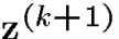 ${\bf z}^{(k+1)}$