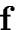 ${\bf f}$