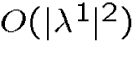 \(O(\vert\lambda^1\vert^2)\)