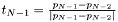 $t_{N-1}=\frac{p_{N-1}-p_{N-2}}{|p_{N-1}-p_{N-2}|}$